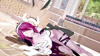 Rosaria gets her big ass pounded by Hillachurl in intense action