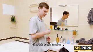 That's MY toothbrush and that's MY cock, a steamy stepfamily encounter