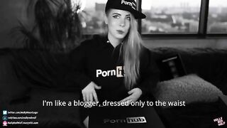 500K! Unboxing and Oral Creampie gift from Pornhub, featuring MollyRedWolf’s intense eye-contact POV style and signature oral creampie finish, which has become a fan favorite in her homemade-style videos