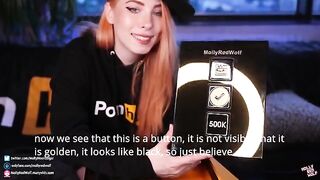 500K! Unboxing and Oral Creampie gift from Pornhub, featuring MollyRedWolf’s intense eye-contact POV style and signature oral creampie finish, which has become a fan favorite in her homemade-style videos