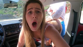 I behave badly and get fucked in the car on parking!