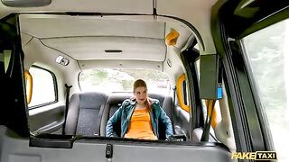 Fake Taxi driver gets squirted on by kinky redhead Kiara Love