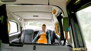 Fake Taxi driver gets squirted on by kinky redhead Kiara Love