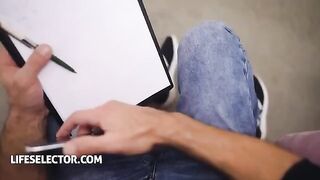 Sporty chick Veronica Leal fucked by a casting agent in POV style