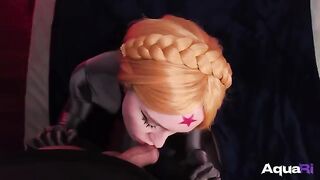 Atomic heart is fucking with a girl in a special suit