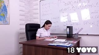 I fantasize about my teacher and I cum in his chair