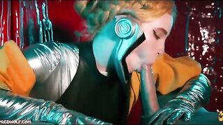 Atomic Heart ! Threesome with ballerinas ! Femdom, a kinky anime adventure