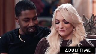 Kenna James gets a double dose of cock in her mouth and pussy in a hot threesome!