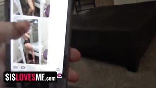 Pervert guy fucked his step sister with plump tits, a taboo fantasy come true