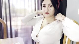 A girl with big tits is fucking with her math teacher