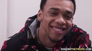 Two black men fucked cute blonde Heather Honey's pussy and ass in DP action