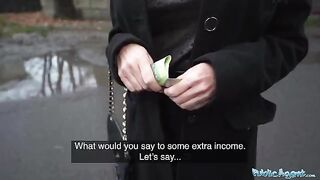 Hot blonde MILF teacher fucked in public by agent