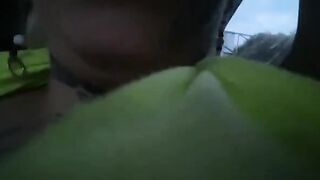 Katty Blake enjoys sex in public car in Bucaramanga