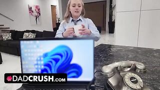 Eva Nyx gets her tight teen pussy filled with cum by stepdad