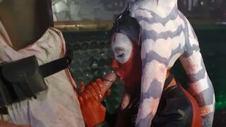 The stunning babe Aria Alexander gets over her hangover by engaging in intense action