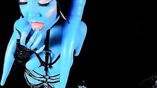 Twilek slut training in sci-fi parody action