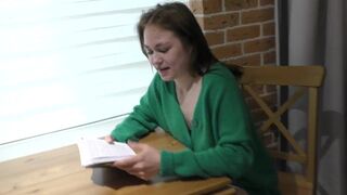 Student bookworm with a naughty mind gets fucked hard