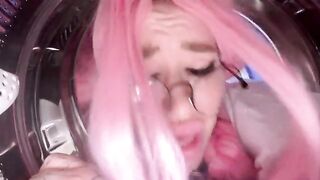 My stupid stepsister got stuck in the washing machine and I had to get involved