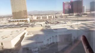 A guy made a sneaky move with his ex in a risky hotel spot