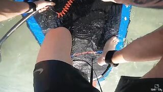 I met a hot girl on the beach and fucked her on the board
