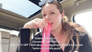 I tried out my new sex toy in the backseat of my car and it was incredible!