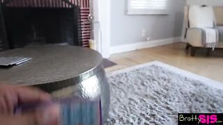 Gina Valentina does her first lap dance for her stepbrother, showcasing her signature seductive charm