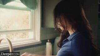 A college girl seduces her gentle tutor for sex