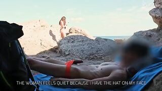 Babe exposed her body on the beach and got fucked by a stranger
