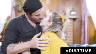 Aiden Ashley gets fucked hard on a hot date, with intense passion