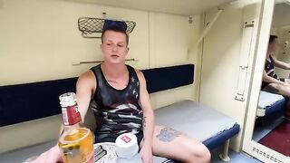Babe fucked on the train by a stranger who offered her his card