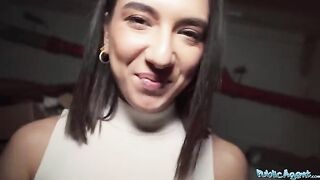 A beautiful student is being fucked by a stranger in the street