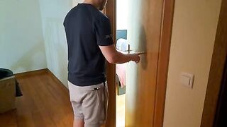The stepson fucked his beautiful stepmom with big tits and ass hard