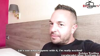German MILF is too lazy to work, so she gets fucked for money in POV