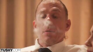 Bad girl Alex fucks with married men in their asses
