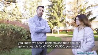 Public Agent Cheating Spanish wife gets fucked in public by a stranger