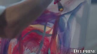 Art teacher Silvia Saige gives her student a passionate sex lesson