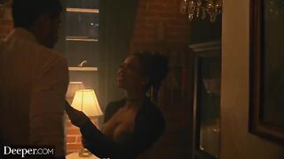 Burlesque dancer Kira gets creampied at an intense afterparty scene