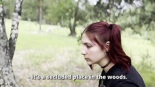 A girl got lost in the forest and I helped her by fucking her