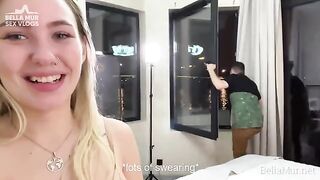Behind the scenes of a porn shooting - sex vlog