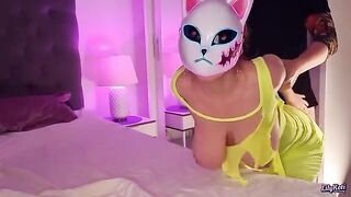 I got a surprise visit from the busty anime girl