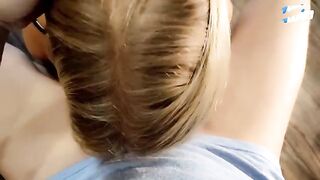 A stepsister seduced her stepbrother at dinner and received a creampie