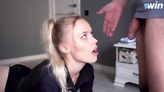 A stepmother saw her stepson's cock and asked him to fuck her, showcasing the intense chemistry often seen in homemade step-fantasy content