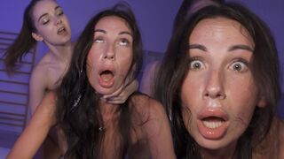 Submissive petite teen gets her brains and cervix pounded hard by two hotties