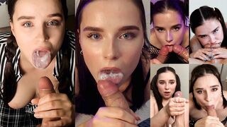 The best juicy cumshot compilation with cute 18-year-old babe