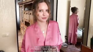 I got caught by my stepmom jerking off her panties (with subs)