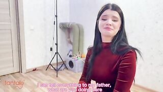 A stepmom tried to seduce a young guy with a massive cock