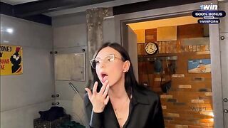 Spied on a hot stepmom in the shower, got intimate, and finished with a bang - Eva Soda
