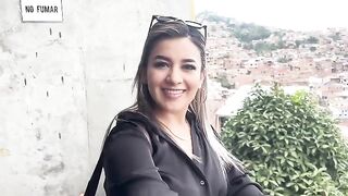 A sexy girl got fucked by her stepbrother’s friend on a public cable car in Cali