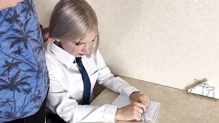 The school girl was fucked by her hot tutor