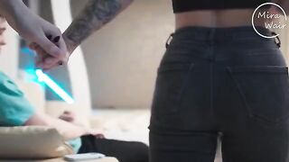 A hot surprise from a wife to her husband's desire